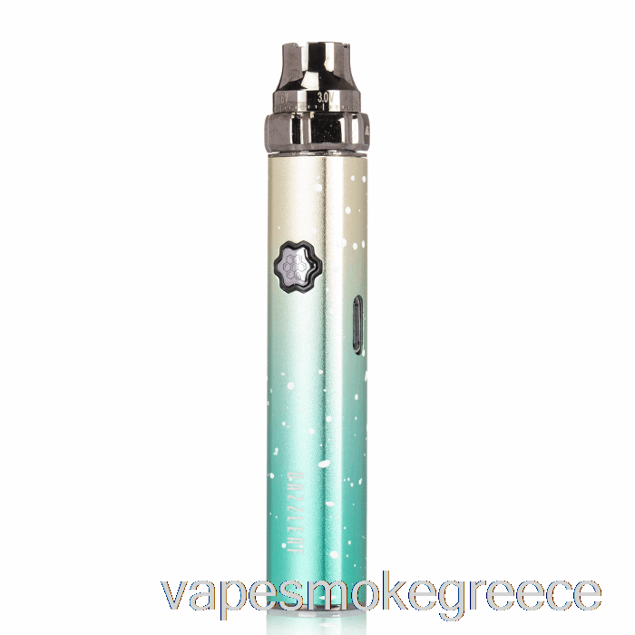 Vape Greece Dazzleaf Squarii Top Twist 510 μπαταρία χρυσό / πράσινο Splatter